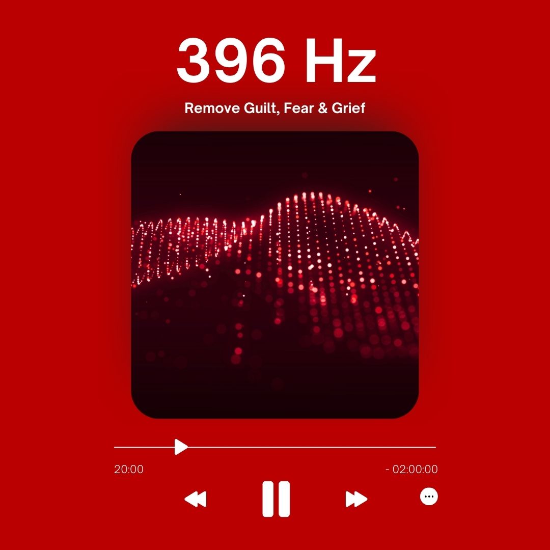 396 Hz Solfeggio Frequency MP3 file cover - Sound Healing to Liberate Guilt and Fear