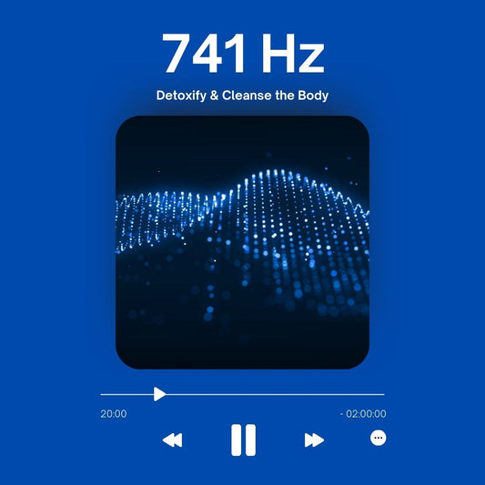 741 Hz Solfeggio Frequency MP3 file cover - Sound Healing to Detoxify and Cleanse the Body